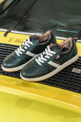 Steve McQueen Bull green leather sneakers for Men